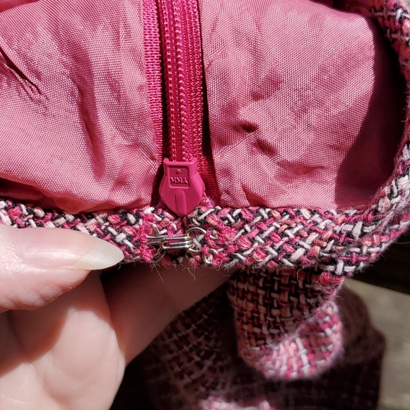 Pink tweed skirt - Picture 3 of 4